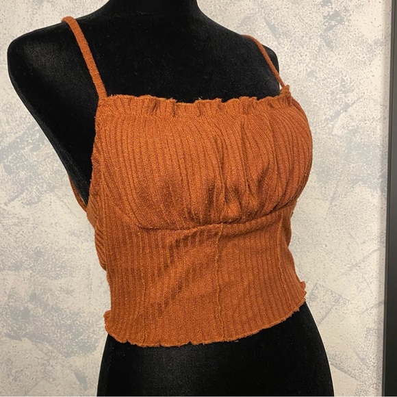 Shein Crop top Strap Copper size L - Picture 2 of 6